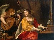 Jacques Blanchard Saint Cecilia oil painting